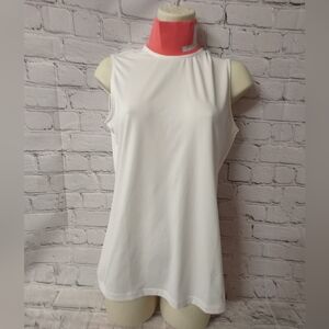 J Lindeberg Lou Sleeveless Small Golf Top Pink White